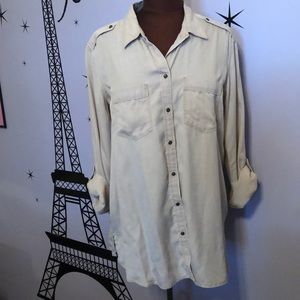FINAL PRICE! Express Two Pocket Boyfriend Shirt